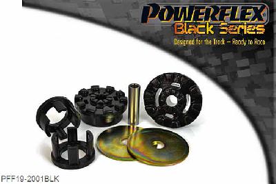 PFF19-2001BLK, Ford Fiesta Mk7 ST (2013-) Lower Engine Mount Large Bush 30mm Oval Bracket, This part replaces OE number: 1 695 146 and fits models with thicker (30mm) oval brackets only. For thinner (25mm) oval bracket use PFF19-2003., 1 stuk(s) benodigd  per auto, 1 stuk(s) in verpakking, prijs per set van 1 stuk(s)