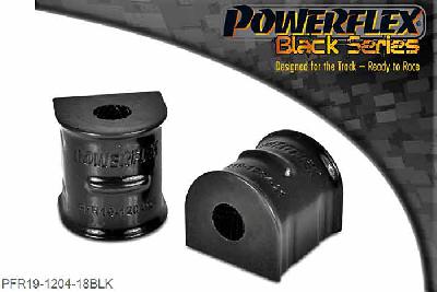 PFR19-1204-18BLK, Ford Focus MK2 ST Rear Anti Roll Bar To Chassis Bush 18mm,  18mm, 2 stuk(s) benodigd  per auto, 2 stuk(s) in verpakking, prijs per set van 2 stuk(s)