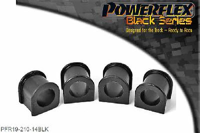 PFR19-210-14BLK, Ford Sierra 4X4 2.8 and 2.9, XR4i (1989 onwards) Rear Anti-Roll Bar Mounting Bush 14mm, Check rear roll bar size, especially Sierra XR4i. 14mm, 2 stuk(s) benodigd  per auto, 2 stuk(s) in verpakking, prijs per set van 2 stuk(s)