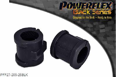 PFF27-205-25BLK, Jaguar XK8, XKR - X100 (1996-2006) Front Anti Roll Bar Mounting Bush 25mm,  25mm, 2 stuk(s) benodigd  per auto, 2 stuk(s) in verpakking, prijs per set van 2 stuk(s)