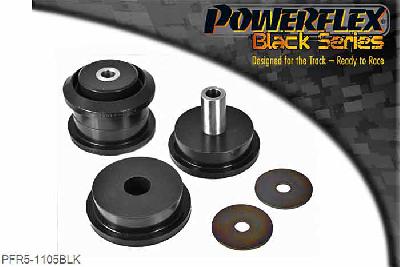 PFR5-1105BLK, Mini Mini Generation 1 (R50/52/53) (2000 - 2006) Rear Trailing Arm Front Bush, PFR5-1105 is a complete bush. It fits early Gen1 models up to 2003 with a diameter of 80mm, for later models with a diameter of 60mm use PFR5-1104. For inserts use PFR5-110 which fit into the original rubber bush., 2 stuk(s) benodigd  per auto, 2 stuk(s) in verpakking, prijs per set van 2 stuk(s)