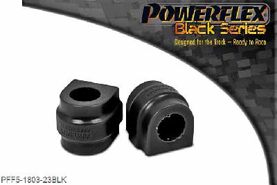PFF5-1803-23BLK, Mini Mini Paceman R61 4WD (2013 -) Front Anti Roll Bar Mounting Bush - 23mm, This part replaces OE number: 31309813412 and fits 23mm diameter anti roll bars on vehicles with sports suspension. For vehicles without sports suspension, please use PFF5-1803-22. 23mm, 2 stuk(s) benodigd  per auto, 2 stuk(s) in verpakking, prijs per set van 2 stuk(s)