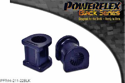 PFR44-211-22BLK, Mitsubishi Lancer Evolution 7-8-9 (inc 260) Rear Anti Roll Bar Bush 22mm, Replaces OEM part numbers MR589880 and RA589880K1 22mm, 2 stuk(s) benodigd  per auto, 2 stuk(s) in verpakking, prijs per set van 2 stuk(s)