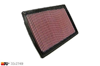 33-2749 K&N Luchtfilter Lengte 318 mm, Breedte 213 mm, VW Sharan 2.8 VR6, 174/204PK, 1995-3/2000
