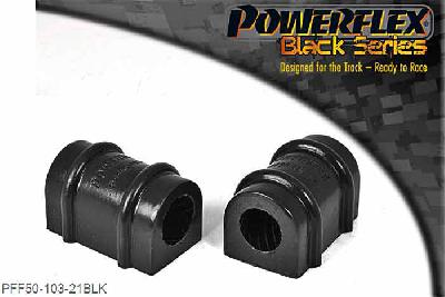 PFF50-103-21BLK, Peugeot 106 and 106 GTi/Rallye Anti Roll Bar Bush 21mm, This part replaces OEM Part number 5094.57 NOT SUITABLE FOR GTI/RALLYE MODELS 21mm, 2 stuk(s) benodigd  per auto, 2 stuk(s) in verpakking, prijs per set van 2 stuk(s)