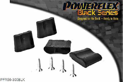 PFR50-300BLK, Peugeot 306 Rear Beam Mount Tensioning Kit, This is a kit to improve the tension of the rear beam mounting bush. It is not a replacement part and is fitted in addition to the standard part., 1 stuk(s) benodigd  per auto, 1 stuk(s) in verpakking, prijs per set van 1 stuk(s)