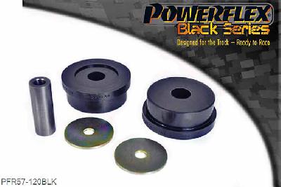 PFR57-120BLK, Porsche 964 (1989 - 1994) Gearbox Front Mounting Bush, This bush replaces the original part number 96437505502 and fits the following vehicles:  964 C2 1990-1994 Manual - Transmission type G50.03/G50.04/G50.05) 964 Turbo 1991-1992 Manual - Transmission type G50.52)  964 C2 1992-1994 Tiptronic - Transmission type A50.02/A50.03 993 C2 1994-1998 Manual - Transmission type G50.20/G51.21 993 C2 1994-1998 Tiptronic - Transmission type A50.04/A50.05, 1 stuk(s) benodigd  per auto, 1 stuk(s) in verpakking, prijs per set van 1 stuk(s)