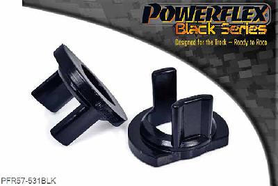 PFR57-531BLK, Porsche 997 inc. Turbo Gearbox Front Mounting Bush Insert Kit, PFR57-531 fits 996 & 997 vehicles with the twin mounting bracket (OEM part number 99737503303) at the end of the gearbox, as fitted to all 3.6 & 3.8 Tiptronic models, Turbo models Manual & Tiptronic, GT2 & GT3. For vehicles with a single bush (OEM part number 99637505505) in the end casing use PFR57-530, including all 3.4 models, 3.6 & 3.8 Manual models except for Turbo GT2 & GT3 models., 1 stuk(s) benodigd  per auto, 1 stuk(s) in verpakking, prijs per set van 1 stuk(s)