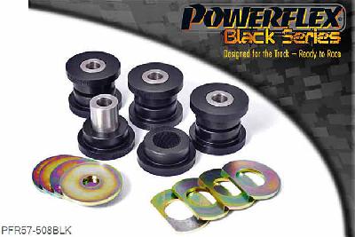 PFR57-508BLK, Porsche 997 inc. Turbo Rear Upper Link Arm Outer Bush, On some early 997 models (pre 2006) there is no supporting lug on the upright to the outside faces of the outer bushes. For these models use 4 x PFR57-508 outer bush & 4 x PFR57-509 for the inner bush. For cars with lugs use 8 x PFR57-509., 4 stuk(s) benodigd  per auto, 4 stuk(s) in verpakking, prijs per set van 4 stuk(s)
