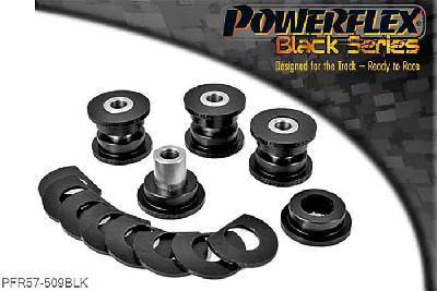 PFR57-509BLK, Porsche 997 inc. Turbo Rear Upper Link Arm Outer Bush 2006 on, On some early 997 models (pre 2006) there is no supporting lug on the upright to the outside faces of the outer bushes. For these models use 4 x PFR57-508 outer bush & 4 x PFR57-509 for the inner bush. For cars with lugs use 8 x PFR57-509., 4 stuk(s) benodigd  per auto, 4 stuk(s) in verpakking, prijs per set van 4 stuk(s)