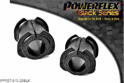 PFR57-510-20BLK, Porsche Boxster 986 (1997-2004) Rear Anti Roll Bar Bush 20mm,  20mm, 2 stuk(s) benodigd  per auto, 2 stuk(s) in verpakking, prijs per set van 2 stuk(s)
