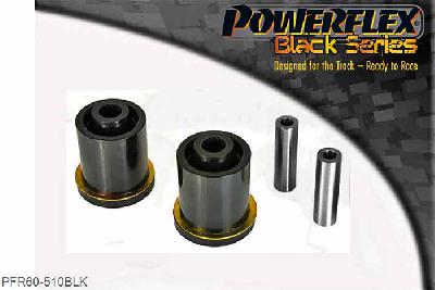 PFR60-510BLK, Renault Megane III (2008 - ) Rear Beam Mounting Bush, This part replaces OE part numbers: 8200038243 and 550445344R., 2 stuk(s) benodigd  per auto, 2 stuk(s) in verpakking, prijs per set van 2 stuk(s)