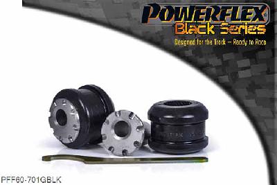 PFF60-701GBLK, Renault Megane III RS (2008 - ) Front Arm Front Bush Camber Adjustable, PFF60-701G Front Arm Front Bush Camber Adjustable provides 1.5 on-car adjustment of the vehicles front camber angles. This part replaces OE number: 545600005R and fits RS models only with a cast aluminium arm.  For a non-adjustable version of this bush, please use PFF60-701., 2 stuk(s) benodigd  per auto, 2 stuk(s) in verpakking, prijs per set van 2 stuk(s)