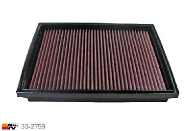 33-2759 K&N Luchtfilter Lengte 273 mm, Breedte 219 mm, VW Transporter T4 2.5, 88/102/110/115/150PK, 1995-6/2003