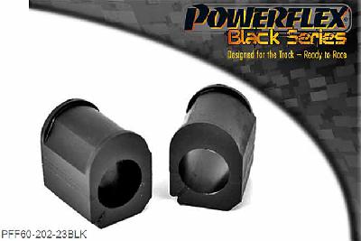 PFF60-202-23BLK, Renault Twingo II (2007 - 2014) Front Anti Roll Bar Chassis Mount Bush 23mm, Check anti roll bar diameter before ordering 23mm, 2 stuk(s) benodigd  per auto, 2 stuk(s) in verpakking, prijs per set van 2 stuk(s)