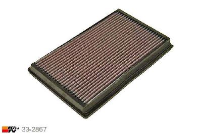 33-2867 K&N Luchtfilter Lengte 305 mm, Breedte 187 mm, VW Transporter T5 1.9 TDi T5, 85/105PK, 2003-2009