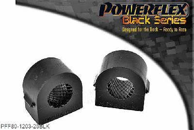 PFF80-1203-25BLK, Saab 9-3 (2002-) Front Anti Roll Bar Mounting Bush 25mm (2 Piece), This replaces the original 2 piece design. For the single piece design please use PFF66-503-*. For Astra MK5 single piece design, please use PFF80-1303-*, 2 stuk(s) benodigd  per auto, 2 stuk(s) in verpakking, prijs per set van 2 stuk(s)