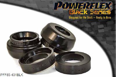 PFF85-431BLK, Seat Toledo Mk2 Typ 1M (1999 - 2004) Front Strut Top Mount Bush -10mm, This part replaces OE number: 1J0412331C and has been designed to give an extra 10mm of lowering when fitted as it allows the strut to sit higher into the body of the top mount. These new top mounts ship complete with new top cap spacers, made using our Black material - this additional part means no more modifying of original parts is required. If you wanted to fit our top mounts without the ride height change, you would need to fit part number PFF85-430BLK -10mm, 2 stuk(s) benodigd  per auto, 2 stuk(s) in verpakking, prijs per set van 2 stuk(s)