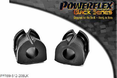 PFR69-512-20BLK, Subaru Impreza including WRX and STi, (GH 10/07-12/10, GR 02/08-12/10) Rear Anti Roll Bar Bush 20mm, Please measure the diameter of the anti roll bar and order the correct size. 20mm, 2 stuk(s) benodigd  per auto, 2 stuk(s) in verpakking, prijs per set van 2 stuk(s)