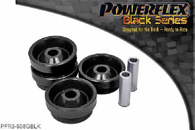PFR3-508GBLK, VW Golf MK4 (1997 - 2004) R32/4motion Rear Trailing Arm Front Bush Toe Adjust, This part replaces OE number: 1J0505171B and has been engineered to provide an additional 0.5 degrees positive toe adjustment, useful to correct excessive toe-in on heavily lowered cars. For a standard replacement part with no offset geometry, please use PFR3-508., 2 stuk(s) benodigd  per auto, 2 stuk(s) in verpakking, prijs per set van 2 stuk(s)