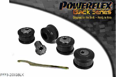 PFF3-203GBLK, VW Passat B5 (1996 - 2005) 4Motion Variant Front Upper Arm To Chassis Bush Camber Adjustable, Provides on-car adjustment of the vehicles camber angles, with a 1.5 degree range of adjustment. This part replaces OE numbers: 4B0407515 and 8K0407515. For a non adjustable bush use PFF3-203, 4 stuk(s) benodigd  per auto, 4 stuk(s) in verpakking, prijs per set van 4 stuk(s)