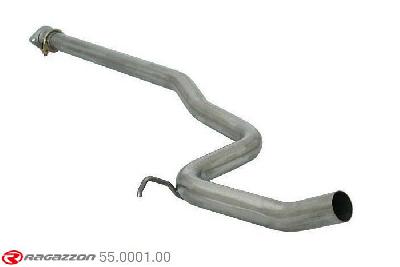 55.0001.00, Alfa Romeo 156 2.5 V6 24V (139/141kW) Sedan + Sportwagon 1997-, Stainless steel centre pipe group N pipe outer diameter 60mm outer outlet diameter 57mm