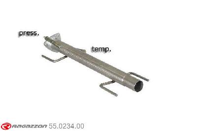 55.0234.00, Alfa Romeo Brera 2.4JTDm (147kW) 01/2006-, Stainless steel 2nd cat replacement pipe + particulate filter replacement pipe group nAll original probes placements available, with only one pressure probe placement - Compatible with the original line. pipe outer diameter 60mm outer outlet diameter 55mm
