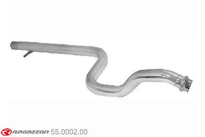 55.0002.00, Audi A3 (typ 8L) 1996-2003 1.9TDI (66/74/81/96kW) 1996-, Stainless steel centre pipe group NCut of the original centre silencer towards the rear silencer. The installation on the original rear silencer requires a modification of the original coupling. outer input diameter 55mm pipe outer diameter 60mm