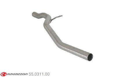 55.0311.00, Audi A5 (typ 8T) 2007- Sportback 2.0TDi (130kW) Quattro 2011-2015, Stainless steel centre pipeCut of the original centre silencer towards the rear silencer. The installation on the original rear silencer requires a modification of the original coupling. outer input diameter 55mm pipe outer diameter 55mm outer outlet diameter 55mm