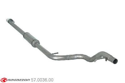 57.0036.00, Citroen C2 1.4 - 1.4 VTR (50/54kW) 10/2003-, Stainless steel centre silencerCut of the original centre silencer towards the rear silencer. The installation on the original rear silencer requires a modification of the original coupling. pipe outer diameter 45mm outer outlet diameter 45mm