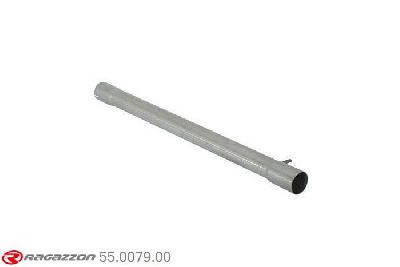 55.0079.00, Fiat Punto II (typ188) Restyling 1.4 16V (70kW) 06/2003-, Stainless steel centre pipe group NCut of the original centre silencer towards the rear silencer. The installation on the original rear silencer requires a modification of the original coupling. inner input diameter 45mm pipe outer diameter 50mm outer outlet diameter 50mm