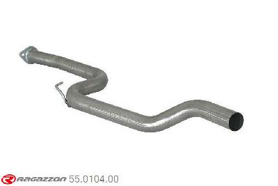 55.0104.00, Ford Focus II 2.5 ST (165Kw) 01/2005 -, Stainless steel centre pipe group NCut of the original centre silencer towards the rear silencer. The installation on the original rear silencer requires a modification of the original coupling. pipe outer diameter 60mm outer outlet diameter 60mm