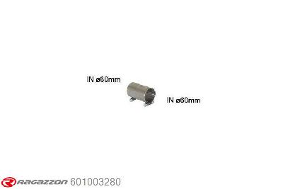 601003280, Ford Focus II RS500 2.5 Turbo (257kW) 2010-, Connecting sleeve for the installation of 55.0176.00 on the original rear muffler