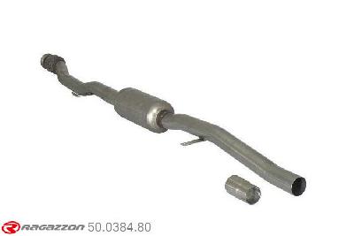 50.0384.80, Mini R55 Clubman Cooper S 1.6 (135kW) 2010-, Stainless steel flexible with centre silencerCut and connection - The reduction for the installation on the original rear muffler is included. pipe outer diameter 60mm outer outlet diameter 60mm
