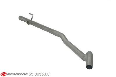 55.0055.00, Opel Corsa B 1.2 16V (48kW) 1997-, Stainless steel centre pipe group NCut of the original centre silencer towards the rear silencer. The installation on the original rear silencer requires a modification of the original coupling. inner input diameter 45mm pipe outer diameter 45mm outer outlet diameter 45mm