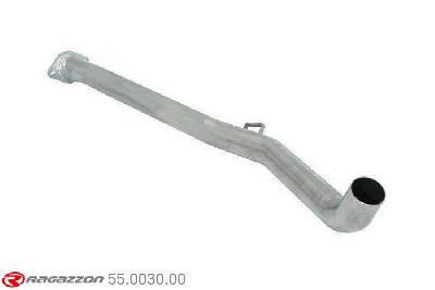 55.0030.00, Renault Clio II RS 2.0 16V (124 Kw) 1998-12/2003, Stainless steel centre pipe group NCut of the original centre silencer towards the rear silencer. The installation on the original rear silencer requires a modification of the original coupling. pipe outer diameter 54mm outer outlet diameter 54mm