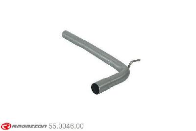 55.0046.00, Seat Ibiza IV (6J) SC 1.9TDi (77kW) 10/2008-, Stainless steel centre pipe group NCut of the original centre silencer towards the rear silencer. The installation on the original rear silencer requires a modification of the original coupling. outer input diameter 50mm pipe outer diameter 55mm outer outlet diameter 55mm