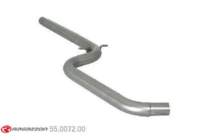 55.0072.00, Seat Leon II (1P) 1.9TDi (77Kw) - 2.0TDi (103Kw) 09/2005-, Stainless steel centre pipeCut of the original centre silencer towards the rear silencer. The installation on the original rear silencer requires a modification of the original coupling. outer input diameter 55mm pipe outer diameter 60mm outer outlet diameter 55mm