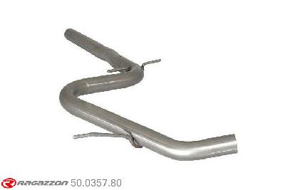 50.0357.80, VW Golf VI 2.0GTD (125kW) 11/2008-, Stainless steel centre pipe group NCut of the original centre silencer. For the installation on the original rear silencer is necessary to order a coupling, which is indicated in the catalogue. outer input diameter 60mm pipe outer diameter 60mm outer outlet diameter 60mm