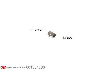 601004580, VW Golf VII 1.4TSI (90kW) 2012-, Connecting sleeve for the installation of 55.0144.00 / 54.0076.00 on the original rear muffler