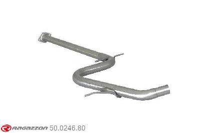 50.0246.80, VW Scirocco 1.4TSI (90kW) 2008-, Stainless steel centre pipe group NCut of the original centre silencer towards the rear silencer. The installation on the original rear silencer requires a modification of the original coupling. pipe outer diameter 60mm outer outlet diameter 55mm