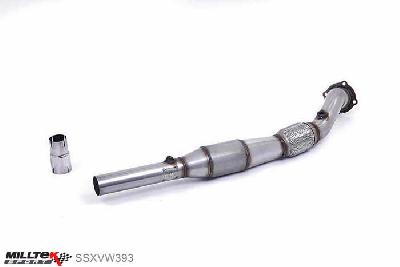 SSXVW393, Audi A3 1.8T 2WD 3 and 5 door 1996-2004 Milltek, Large Bore Downpipe and Hi-Flow Sports Cat, For fitment to the OE Cat Back system only and requires a Stage 2 ECU remap , 3 inch, 76,2mm