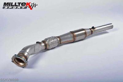 SSXVW050, Audi TT 150 / 180 2WD Coupe and Roadster 1998-2006 Milltek, Large Bore Downpipe and Hi-Flow Sports Cat, Must be fitted with the Milltek Sport cat-back system and requires a Stage 2 ECU remap , 3 inch, 76,2mm