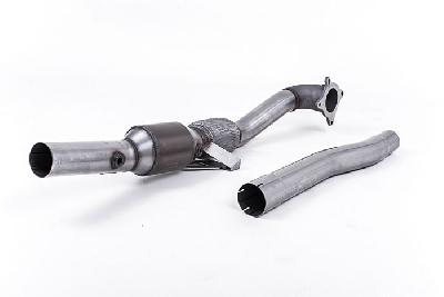 SSXAU348, Audi TT Mk2 2.0 TFSi 2WD 2011-2014 Milltek, Large Bore Downpipe and Hi-Flow Sports Cat, Must be fitted with the Milltek Sport cat-back system and requires a stage 2 ECU remap , 3 inch, 76,2mm