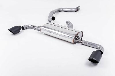 SSXAU362, Audi TT Mk2 2.0 TFSi 2WD 2011-2014 Milltek, Cat-back system, Ceramic Black Tips Dual 115mm GT115 Cerakote Black, 3 inch, 76,2mm