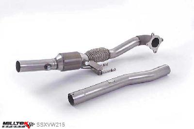 SSXVW215, Audi TT Mk2 TTS quattro 2008-2014 Milltek, Large Bore Downpipe and Hi-Flow Sports Cat, Must be fitted with the Milltek Sport 3-inch Race cat-back systems and requires a Stage 2 ECU remap , 3 inch, 76,2mm