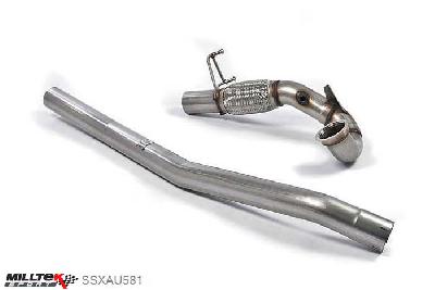 SSXAU581, Audi TT Mk3 TTS 2.0TFSI Quattro 2015- Milltek, Large-bore Downpipe and De-cat, Must be fitted with a Milltek Sport cat-back system , 3 inch, 76,2mm