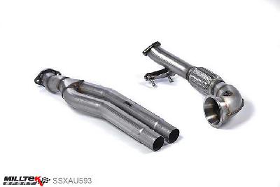 SSXAU593, Audi S/RS RS3 Sportback (8V MQB) 2015- Milltek, Primary Catalyst Bypass Pipe and Turbo Elbow,  , 3 inch, 76,2mm