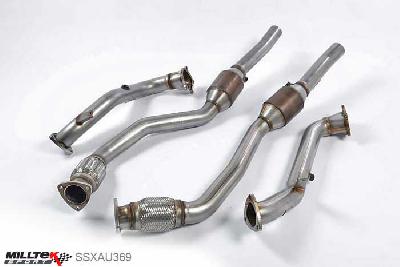 SSXAU369, Audi S/RS RS6 C7 4.0 TFSI biturbo quattro 2013- Milltek, Hi-Flow Sports Cats, Requires Lambda extensions leads. Must be fitted with the Milltek Sport cat-back system and requires a stage 2 ECU remap. , 2,75 inch, 69,85mm