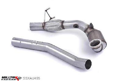 SSXAU495, Audi S/RS S1 2.0 TFSI quattro 2014- Milltek, Large Bore Downpipe and Hi-Flow Sports Cat, Must be fitted with the Milltek Sport cat-back system and requires a Stage 2 ECU remap. , 3 inch, 76,2mm